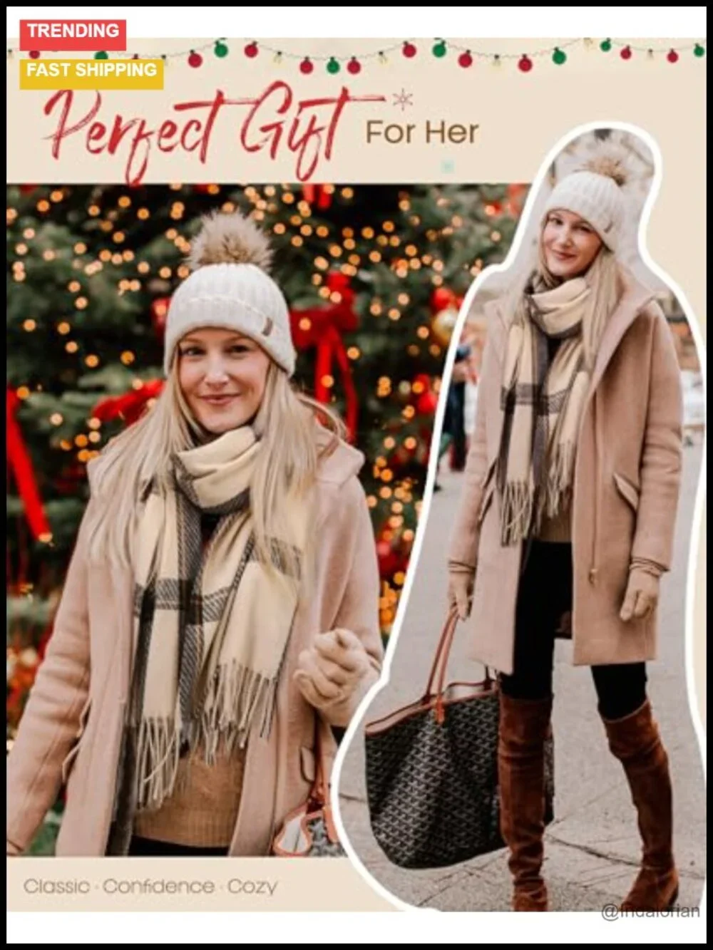 Oversized Soft Tassel Plaid Scarf Wrap Shawl Heavyweight Polyester